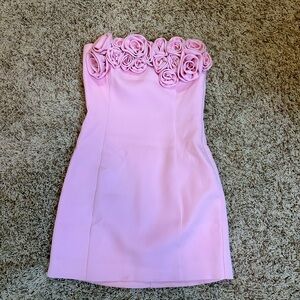 MESHKI Pink Floral Mini Dress